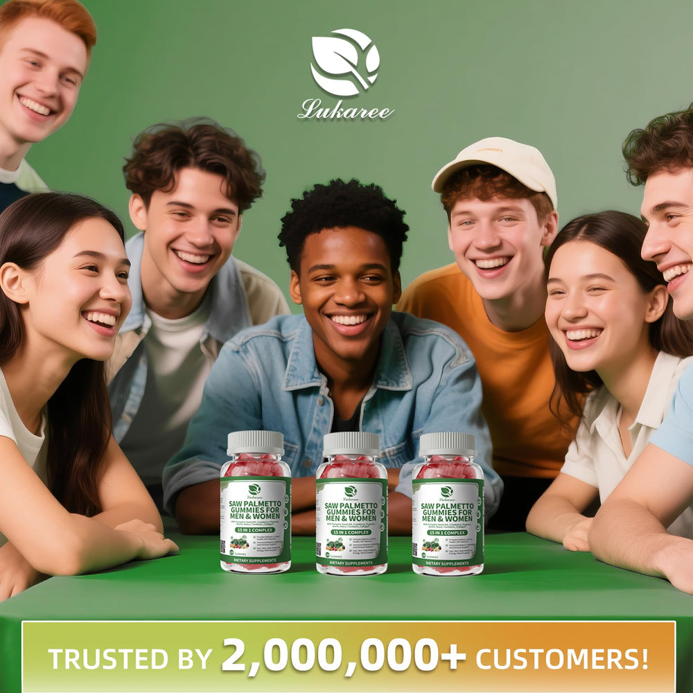 Dosage instructions showing two gummies per day