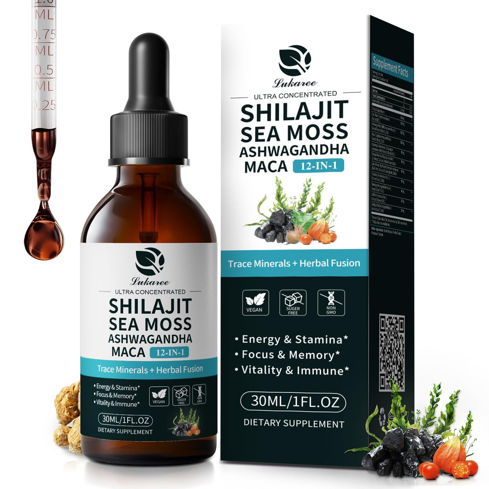 Lukaree Shilajit Liquid Drops 1oz hero image