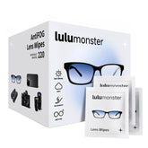 Lulumonster anti-fog lens wipes box and sachets