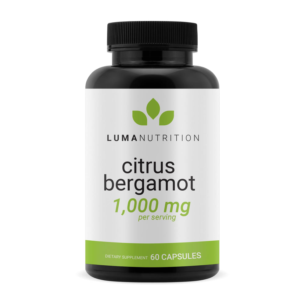 Luma Nutrition Citrus Bergamot 1000mg bottle for daily wellness.