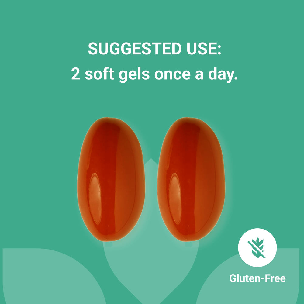 Two softgels daily dosage for CoQ10 support