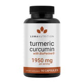 Luma Nutrition Turmeric Curcumin with BioPerine bottle – front view