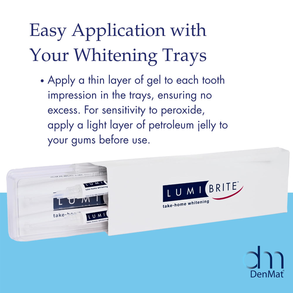 Product shot of LumiBrite 32% Take-Home Whitening Gel Refill (4 syringes)