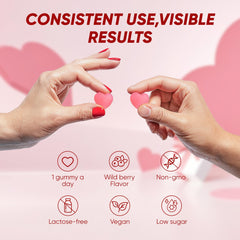 Illustrated benefits for hair, skin and nails