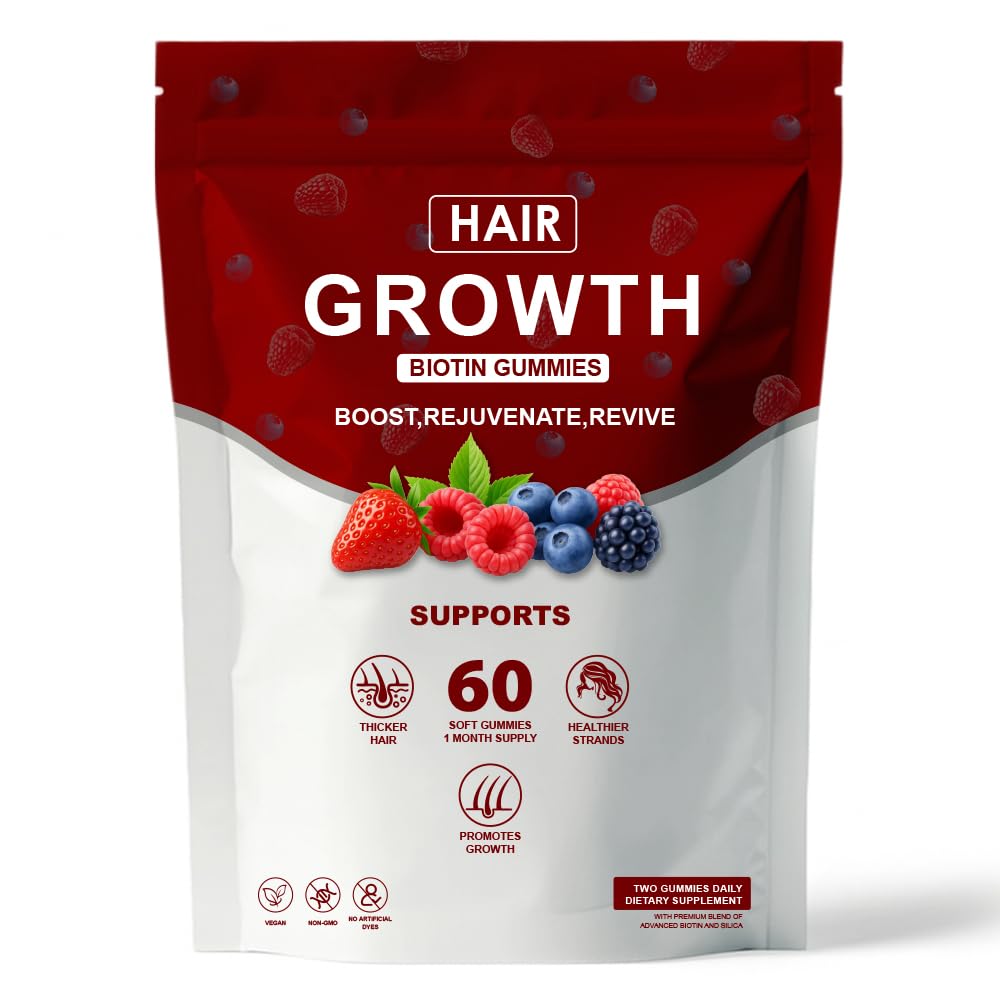 Front view of Lumin Hair Growth Gummies bottle