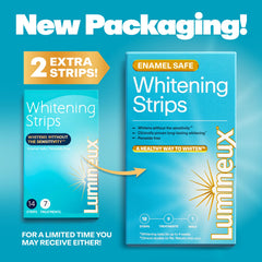 Lumineux whitening strips and toothpaste included in the starter set