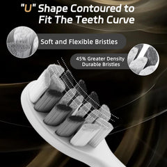 Ten replacement brush heads for Lumivoid toothbrush