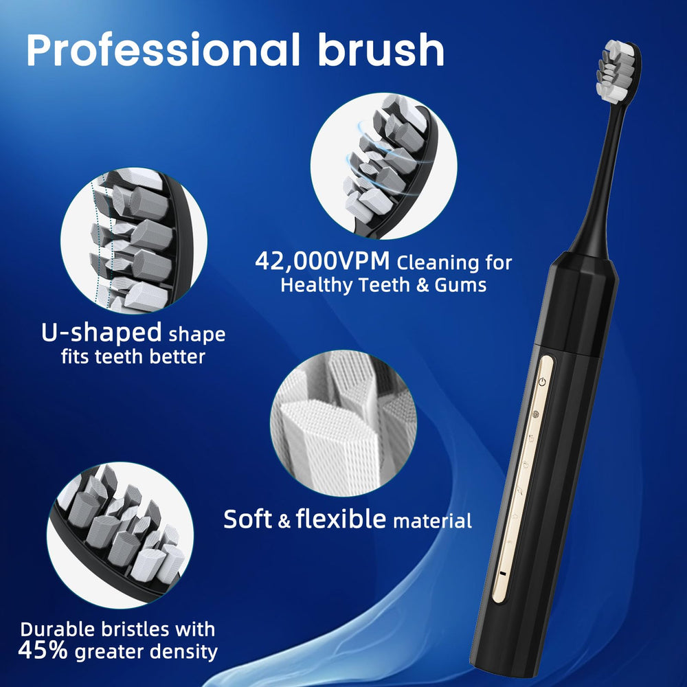 Built-in 2-minute timer on Lumivoid toothbrush