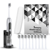 Lumivoid Oscillation & Vibration Sonic Electric Toothbrush in Silver – front view