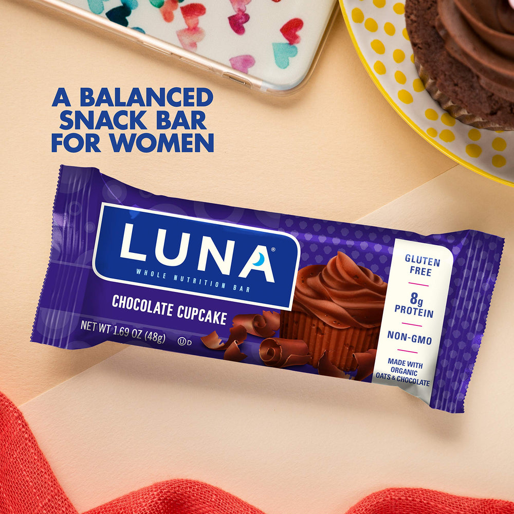 LUNA Bar plant-based oats and sugars blend highlights low-glycemic feel