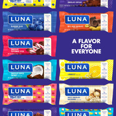 LUNA Bar wrappers display convenient single-serving packages for quick meals