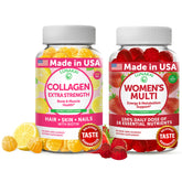 Hero shot of Lunakai Collagen Gummies and Women's Multivitamin Bundle