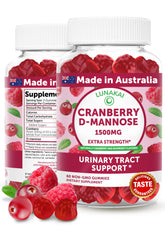 Front view of Lunakai Cranberry Gummies for Women bottle 60 count