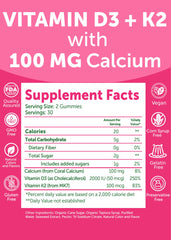 Vegan and non-GMO Lunakai D3 K2 gummies