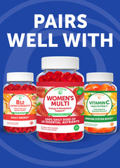 Box and bottle of Lunakai Energy Gummies on white background