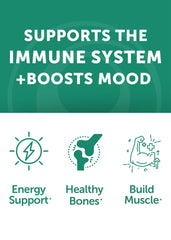Nutrition label and ingredients on Lunakai gummy bottle