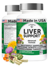 Lunakai Liver Cleanse Detox bottle and capsules