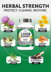 Milk thistle and artichoke herbal ingredients for liver health