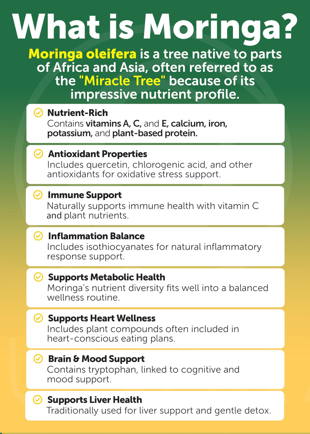 Lunakai Moringa capsules packaging close-up