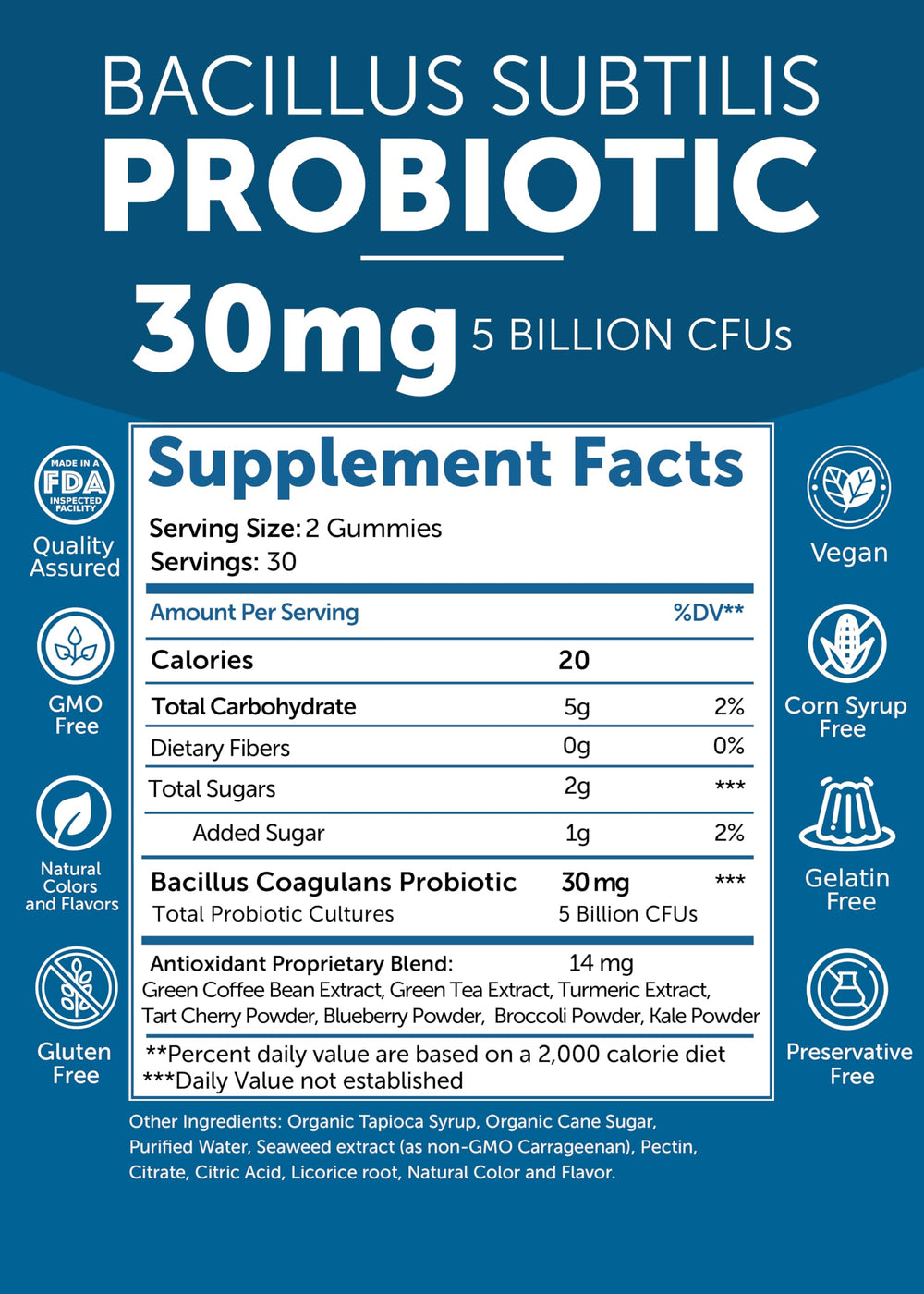 Non-sticky berry-flavored Lunakai probiotic texture