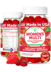 Front view of Lunakai USA Made Women's Multivitamin Gummies, 60 count