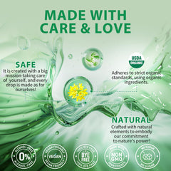 Lung detox drops being applied