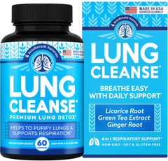 Bottle of Lung Support Supplement containing 60 capsules