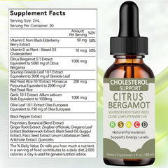 Ingredients: Citrus Bergamot, Red Yeast Rice, and Olive Leaf
