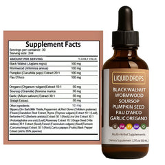 Back packaging of Luooin Vello Gut Cleanse Drops