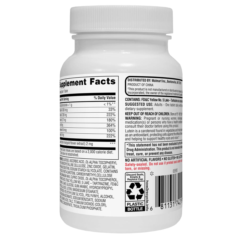 Lutein and zeaxanthin antioxidants for eye care