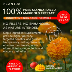 20mg lutein per gummy highlighted on label