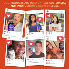 Vision clarity and blue light support symbols