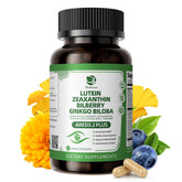 Lutein and Zeaxanthin AREDS2 eye vitamins bottle with 120 capsules
