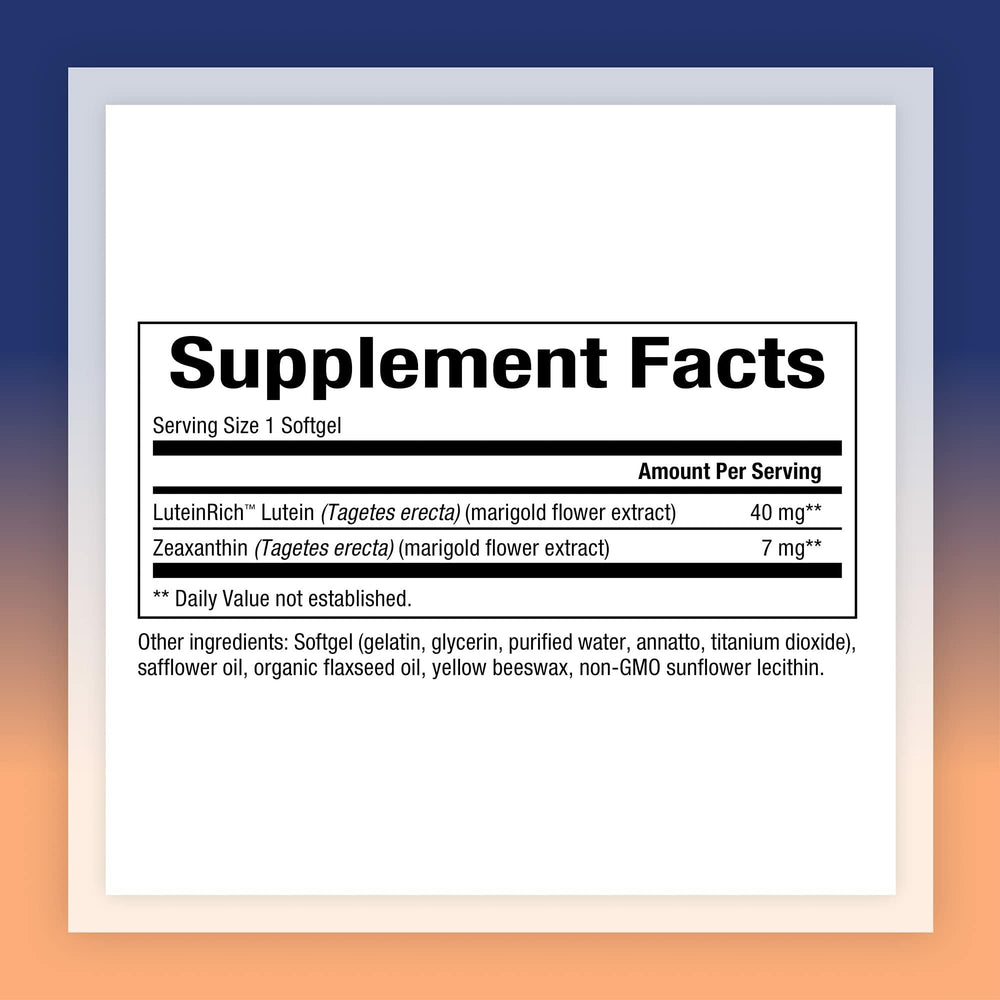 Illustration of lutein and zeaxanthin synergy for eye and skin health