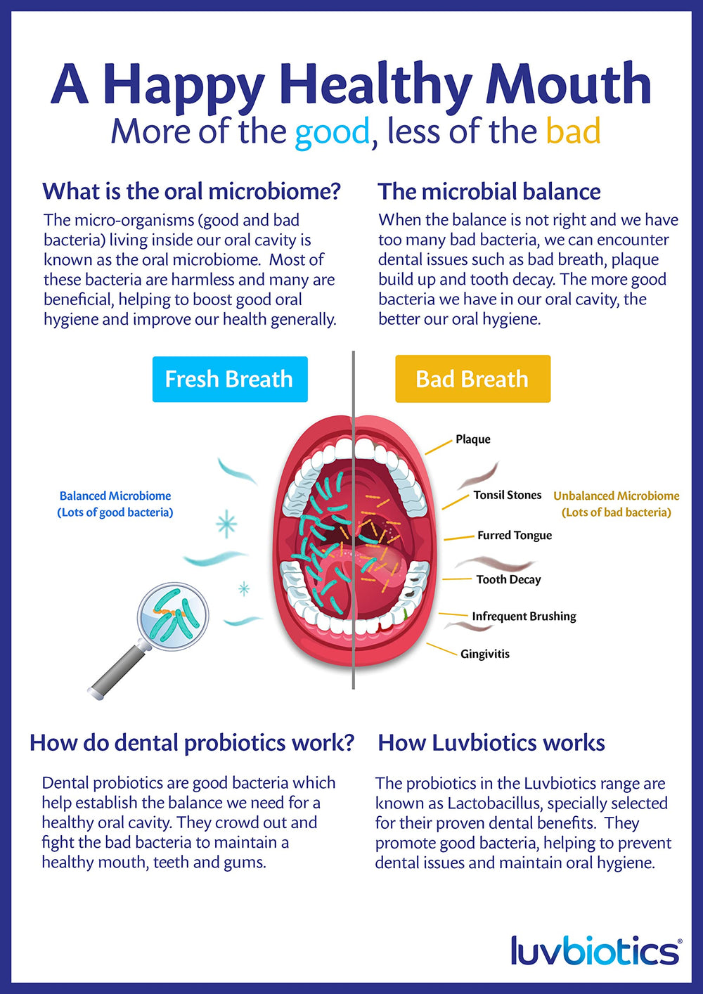 Luv Biotics Fluoride Free Whitening toothpaste packaging and tube