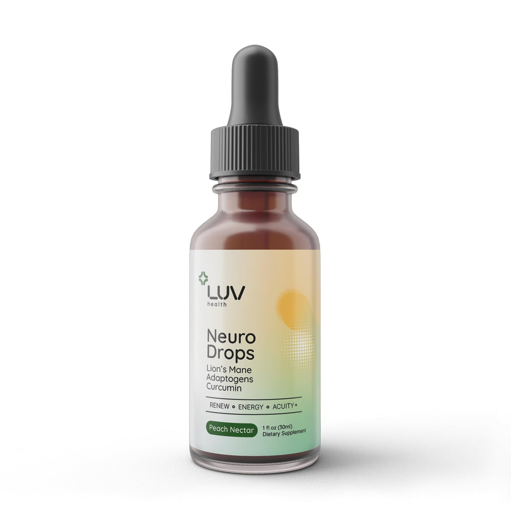 Hero image for LUV Health Neuro Drops product page