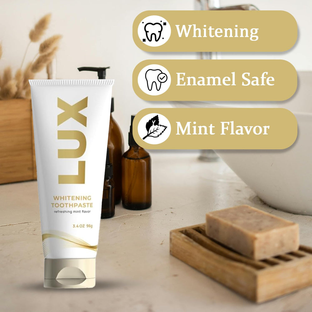 Lux Oral Care toothpaste packaging