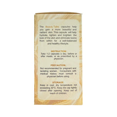 Product packaging and bottle on white background