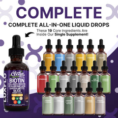 Close-up of LuxGlo dropper dispensing liquid