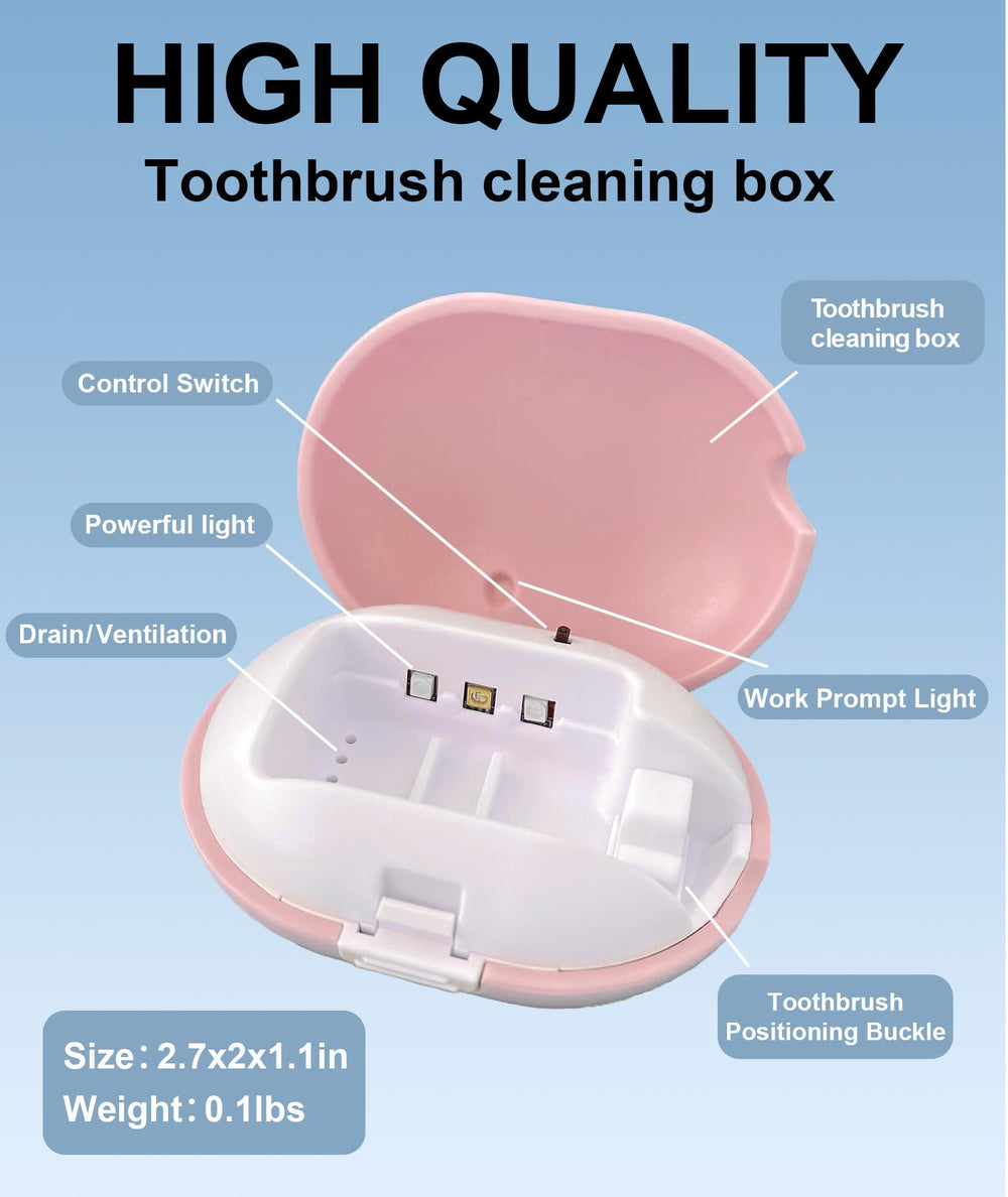 Open LVNJEISHX toothbrush case showing interior space