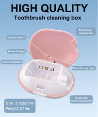 Open LVNJEISHX toothbrush case showing interior space