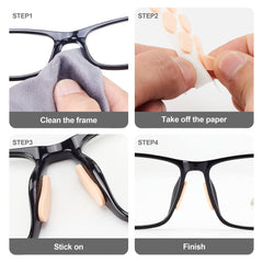 Adhesive setup image for LVVFIT foam nose pads