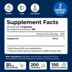 Prostate health lycopene supplement