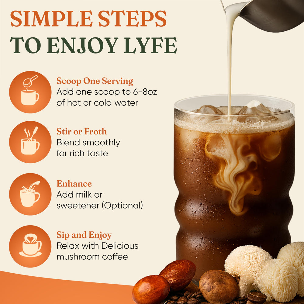Lion’s Mane cognitive and immune benefits in LYFE blend