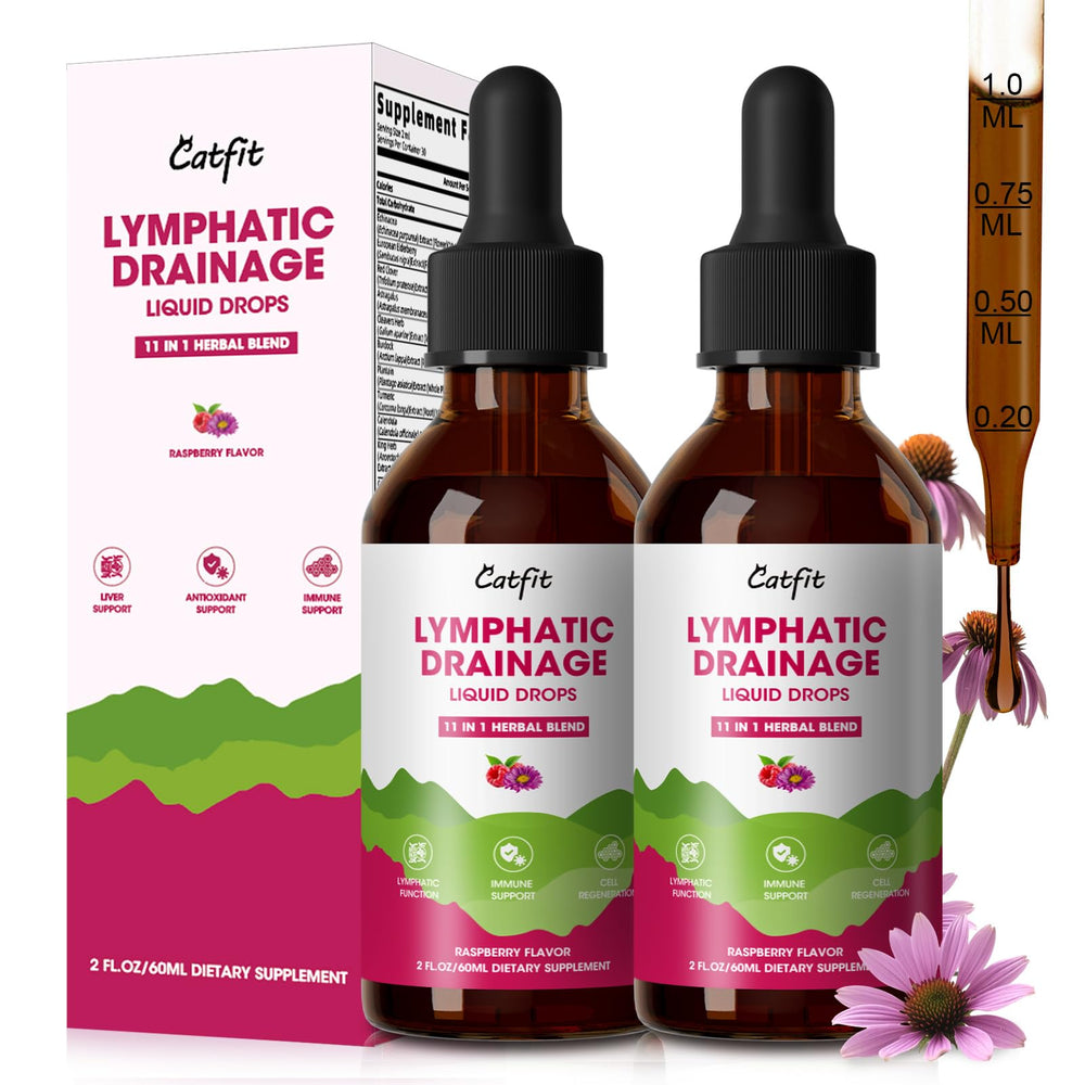 Lymphatic Drainage Drops bottle with 4 oz size