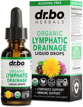 1oz bottle of organic lymphatic drainage drops