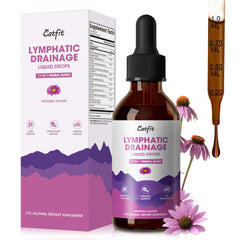 Bottle of Lymphatic Drainage Drops for immune and lymph system support