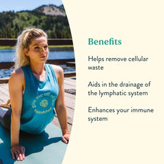 Close-up of lymphatic support drops with natural ingredients