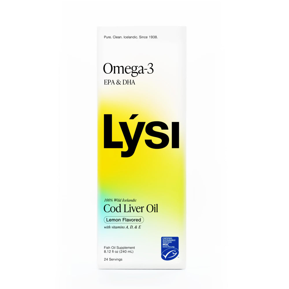 8.12 oz bottle provides 24 servings of Lysi cod liver oil