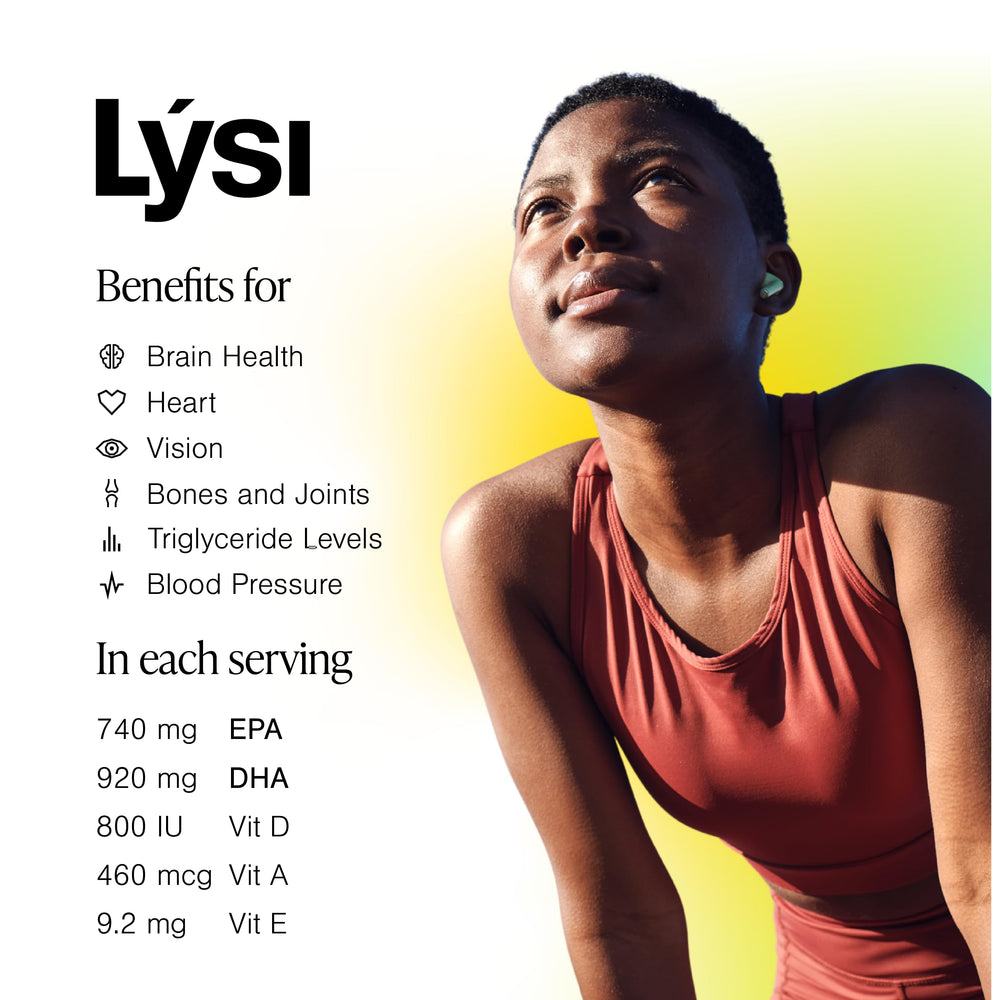 Nutrition and packaging details for Lysi cod liver oil